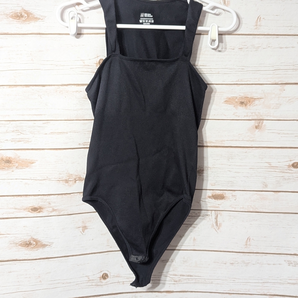 Black & White Ribbed Bodysuit